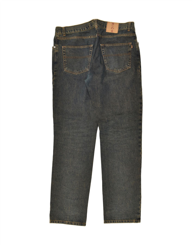 RICHMOND Mens Slim Jeans W38 L34  Navy Blue Cotton | Vintage Richmond | Thrift | Second-Hand Richmond | Used Clothing | Messina Hembry 