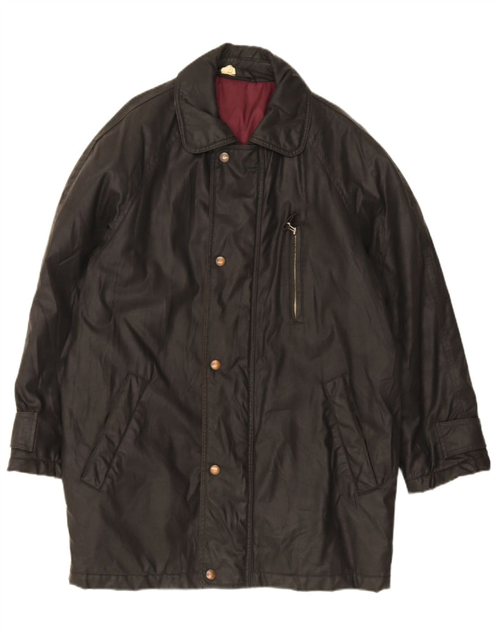 Vintage Mens Windbreaker Coat UK 42 XL Black