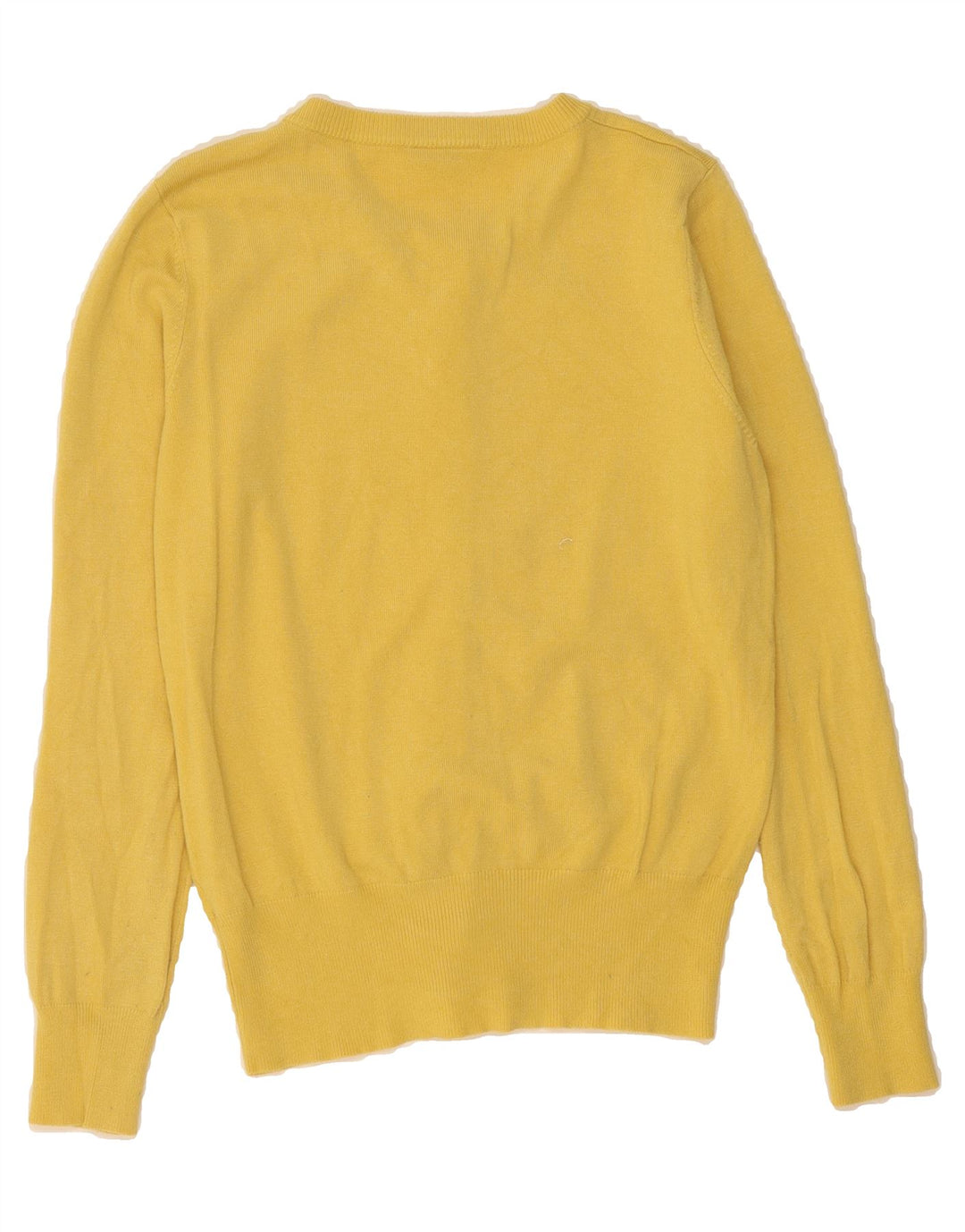 JOHN LEWIS Womens Cardigan Sweater UK 12 Medium Yellow Viscose Vintage John Lewis and Second-Hand John Lewis from Messina Hembry 
