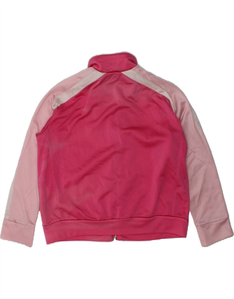 ADIDAS Girls Tracksuit Top Jacket 5-6 Years Pink Colourblock Polyester | Vintage Adidas | Thrift | Second-Hand Adidas | Used Clothing | Messina Hembry 