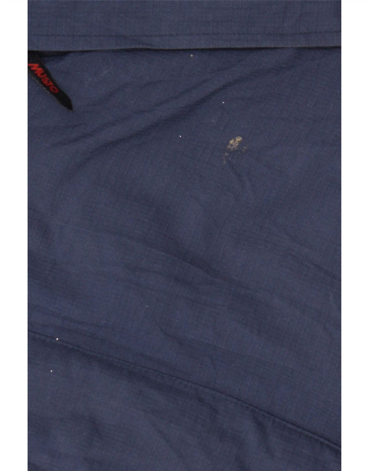 Musto Mens Windbreaker Jacket UK 38 Medium Navy Blue Nylon