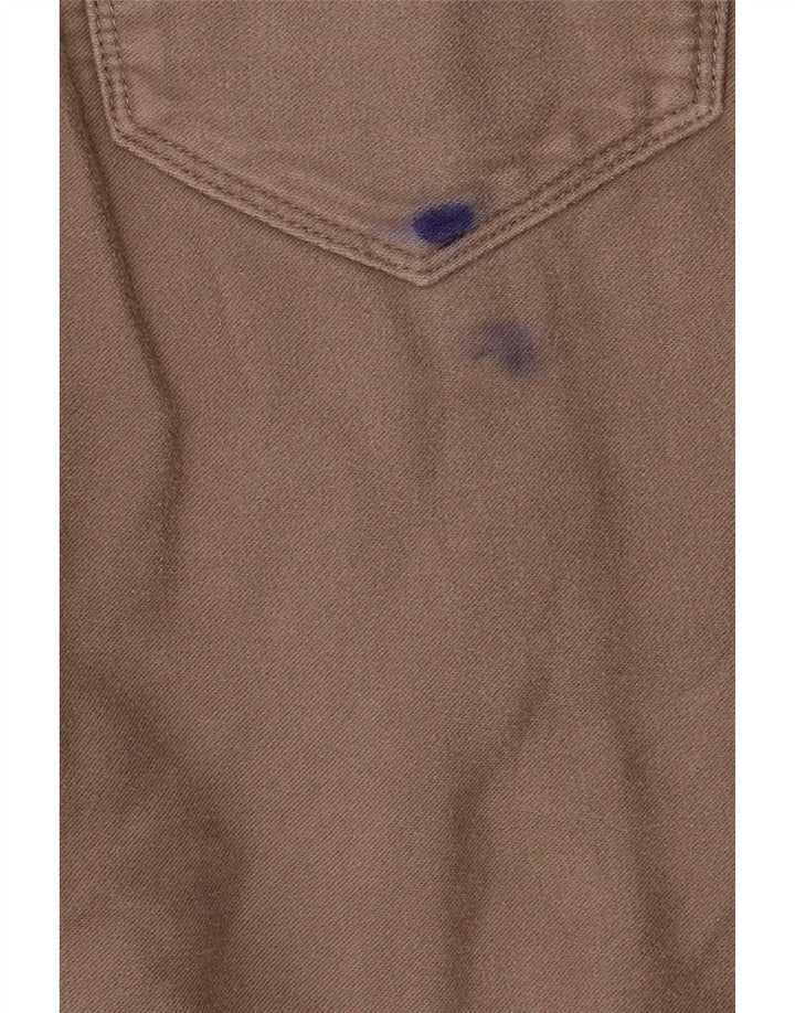 Marks & Spencer Mens Slim Casual Trousers W32 L33 Grey Cotton