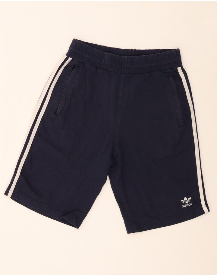 Adidas Mens Sport Shorts Medium Navy Blue Cotton