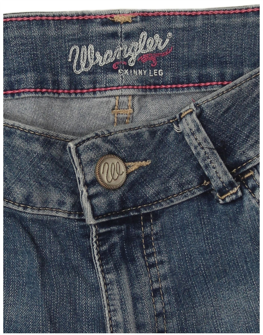 WRANGLER Womens Crop Skinny Jeans W28 L24 Blue