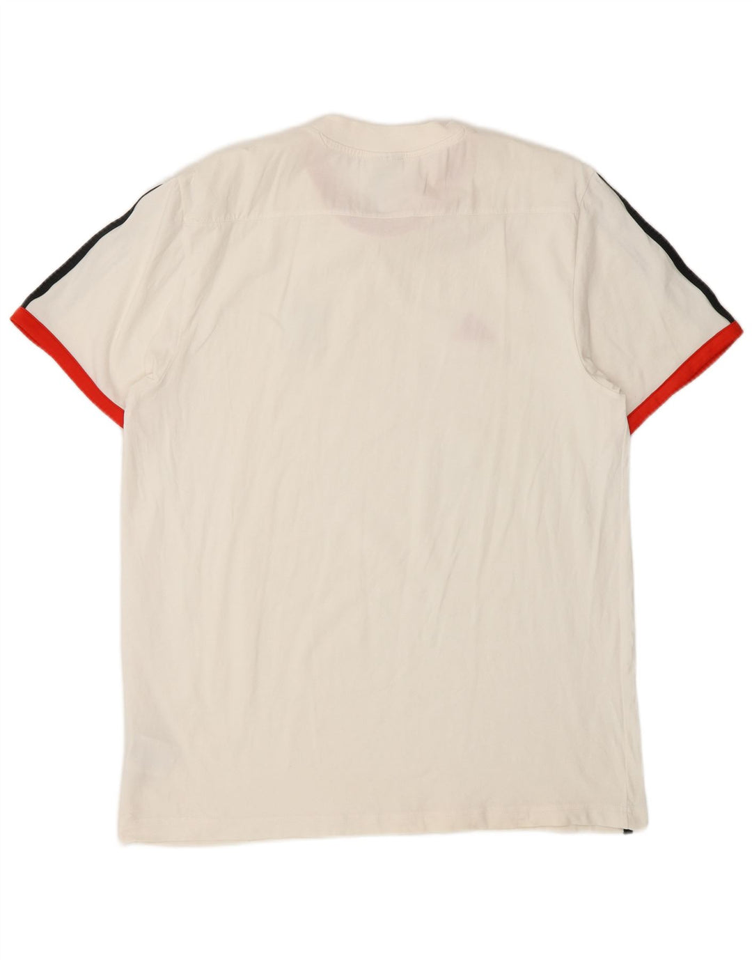 Adidas Mens Short Sleeve T-Shirt Top Large White Cotton