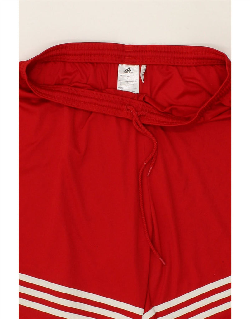 ADIDAS Mens Climalite Sport Shorts Large Red Polyester | Vintage Adidas | Thrift | Second-Hand Adidas | Used Clothing | Messina Hembry 