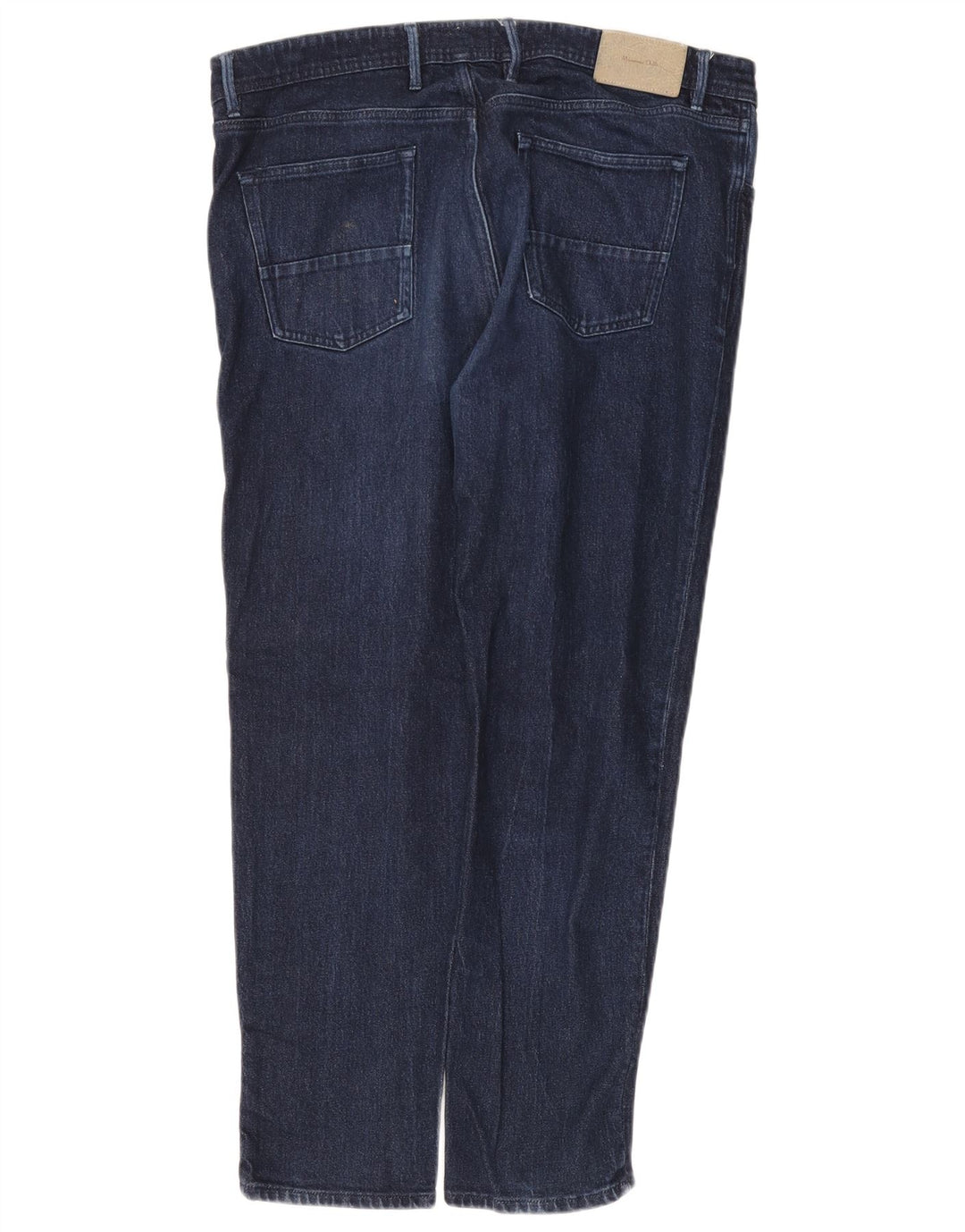 Massimo Dutti Mens Tapered Jeans W38 L28 Navy Blue Cotton