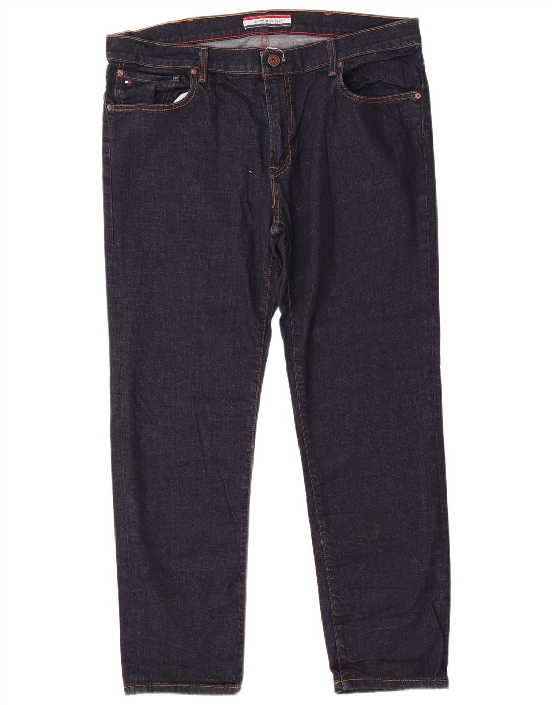 Tommy Hilfiger Mens Slim Jeans W38 L30 Navy Blue Cotton