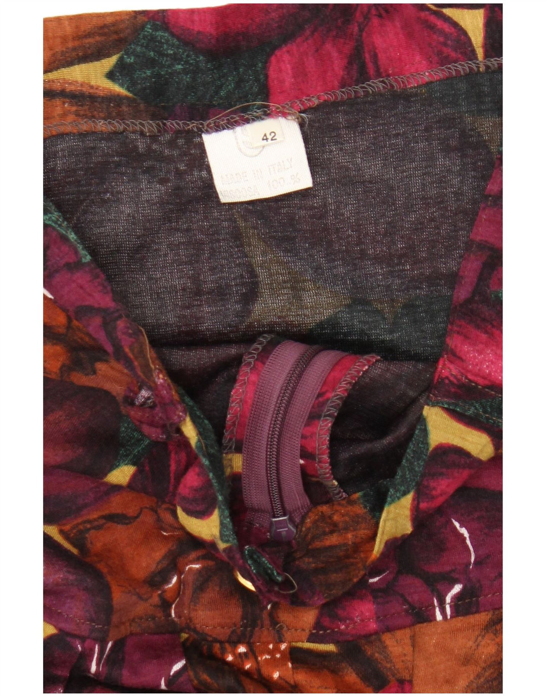 Vintage Womens A-Line Skirt IT 42 Medium W26 Multicoloured Floral