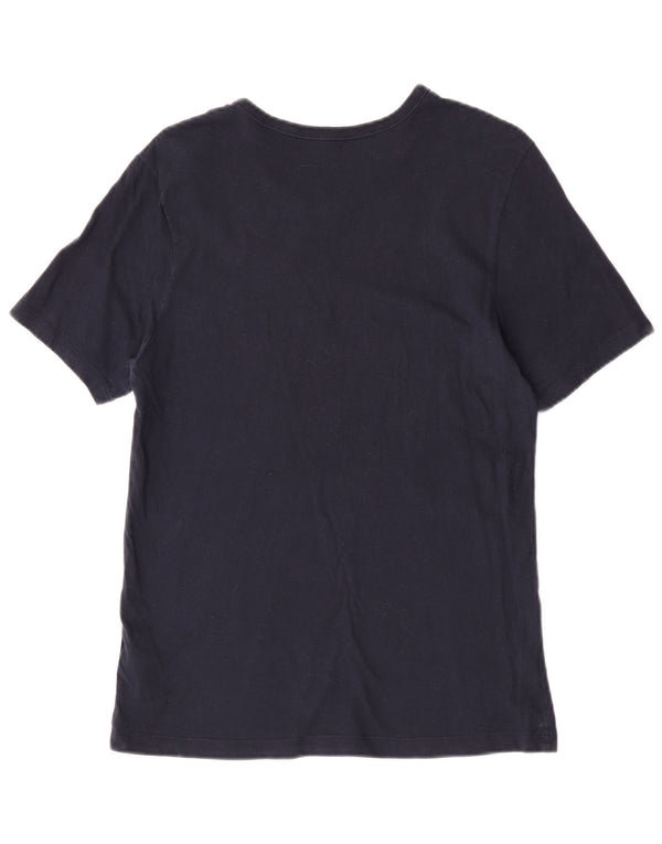 Hugo Boss Mens T-Shirt Top Medium Navy Blue Cotton