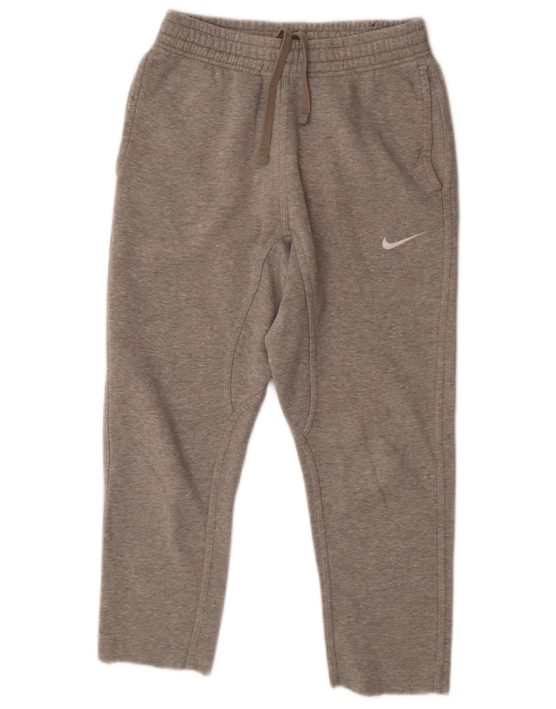 Nike Womens Tracksuit Trousers UK 6 XS  Grey Flecked Cotton
