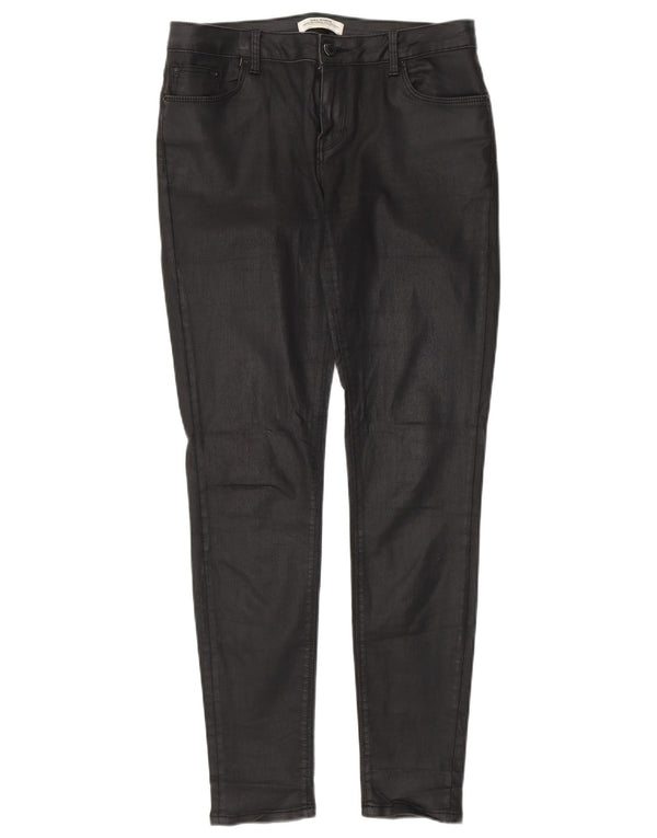 Zara Womens Skinny Casual Trousers EU 36 XS W26 L29 Black Cotton