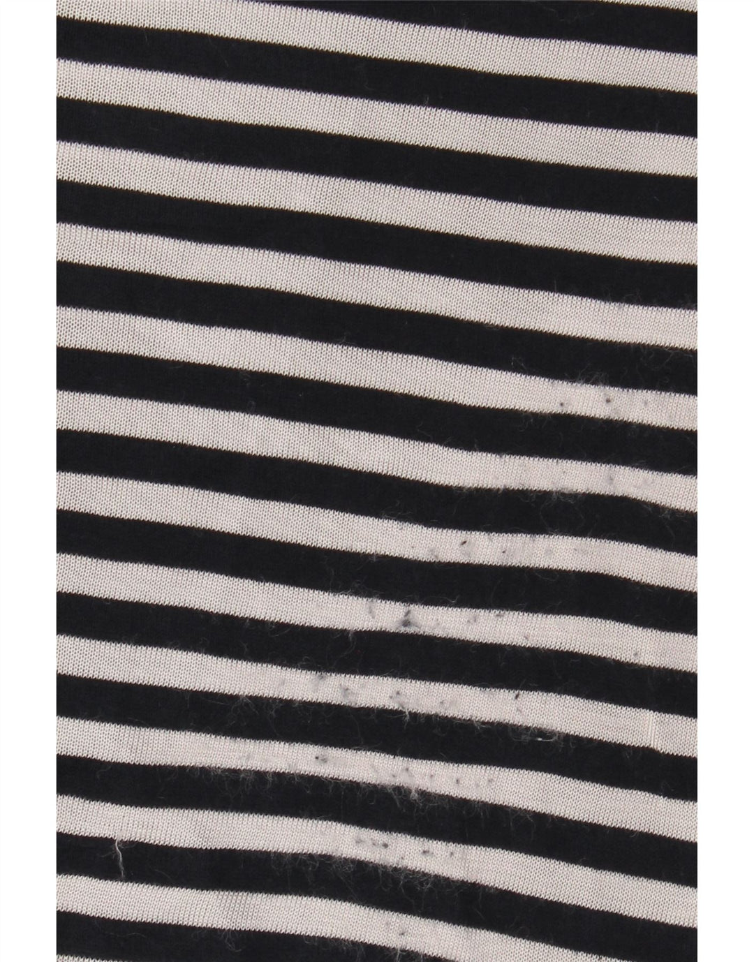 BENETTON Womens 3/4 Sleeve Blouse Top UK 10 Small Navy Blue Nautical