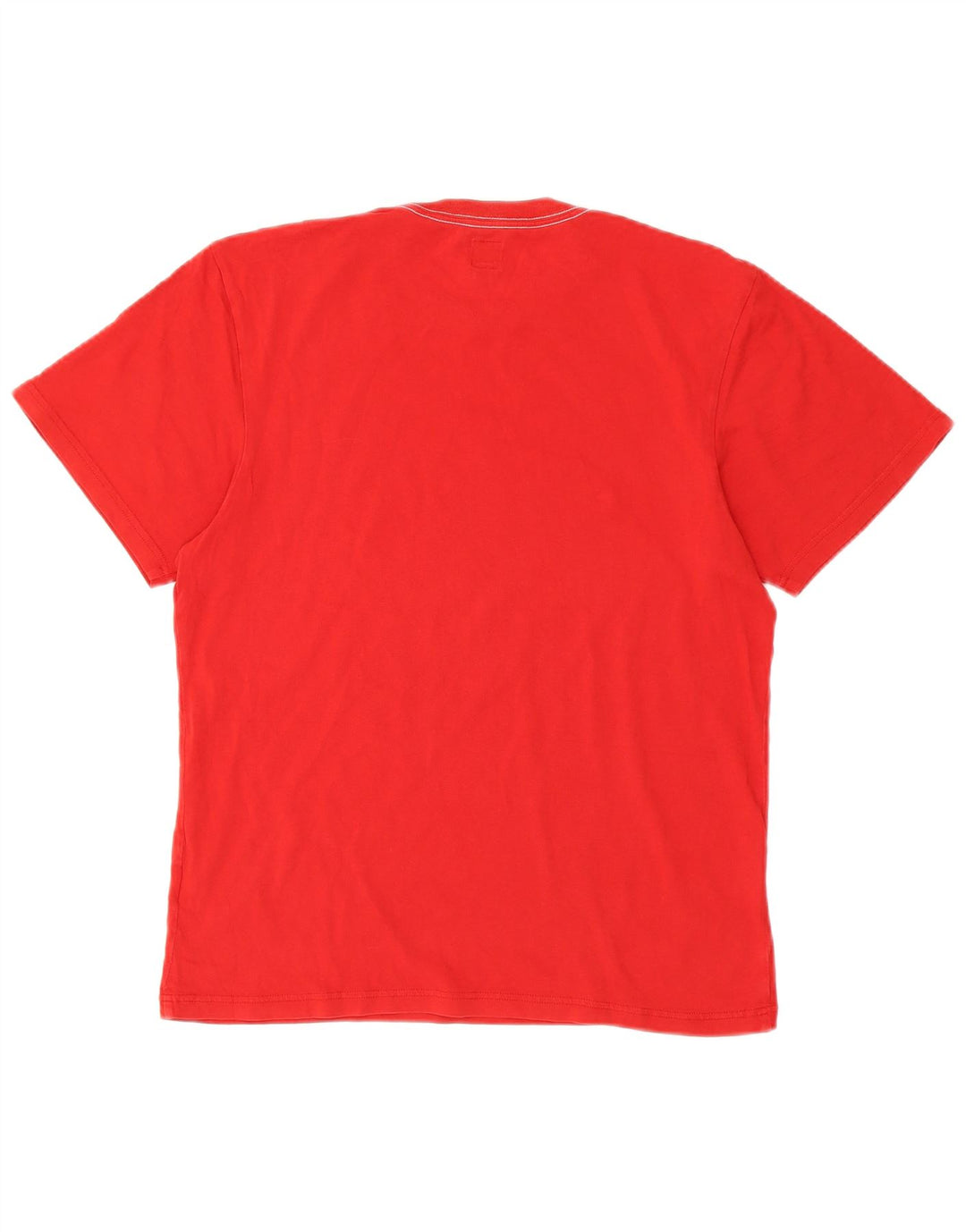 Adidas Mens Graphic T-Shirt Top Medium Red Cotton