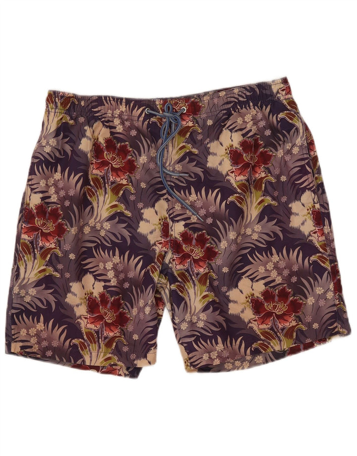 Paul Smith Mens Swimming Shorts Medium Multicoloured Floral Polyester