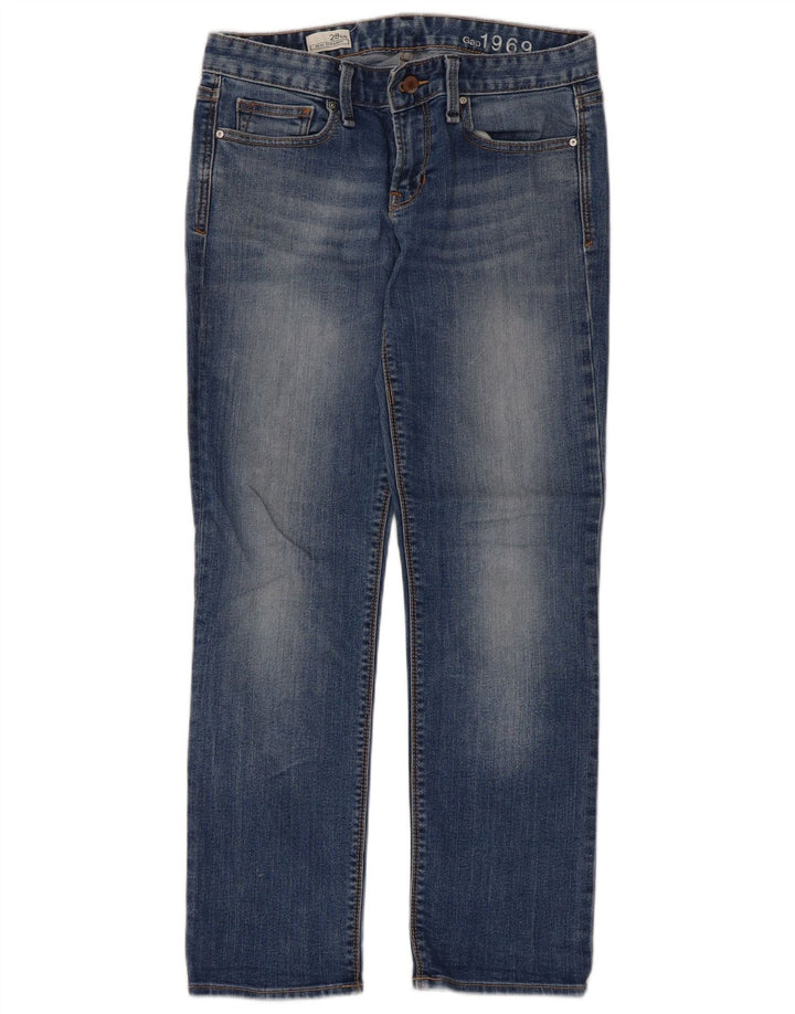 Gap Womens Straight Jeans W28 L27 Blue Cotton
