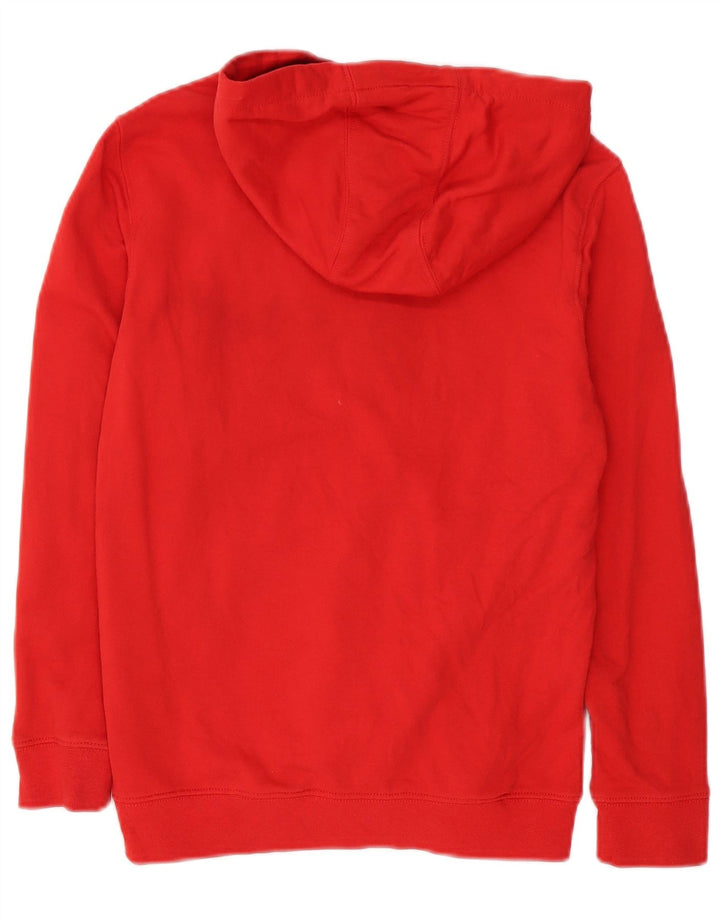 Vans Boys Graphic Hoodie Jumper 10-11 Years Medium Red Cotton