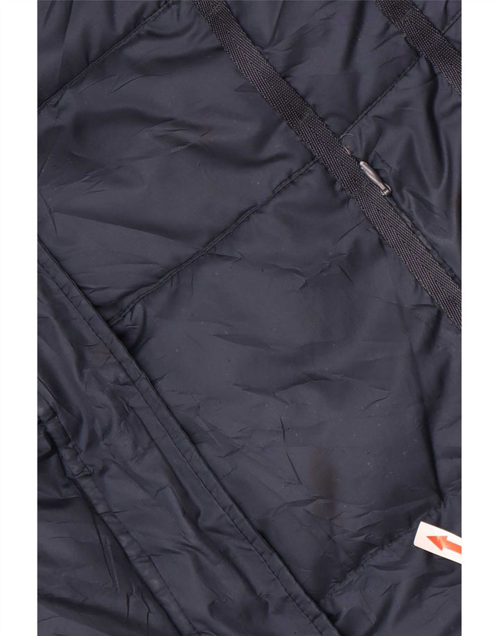 Geox Womens Padded Coat UK 14 Large Navy Blue Polyester