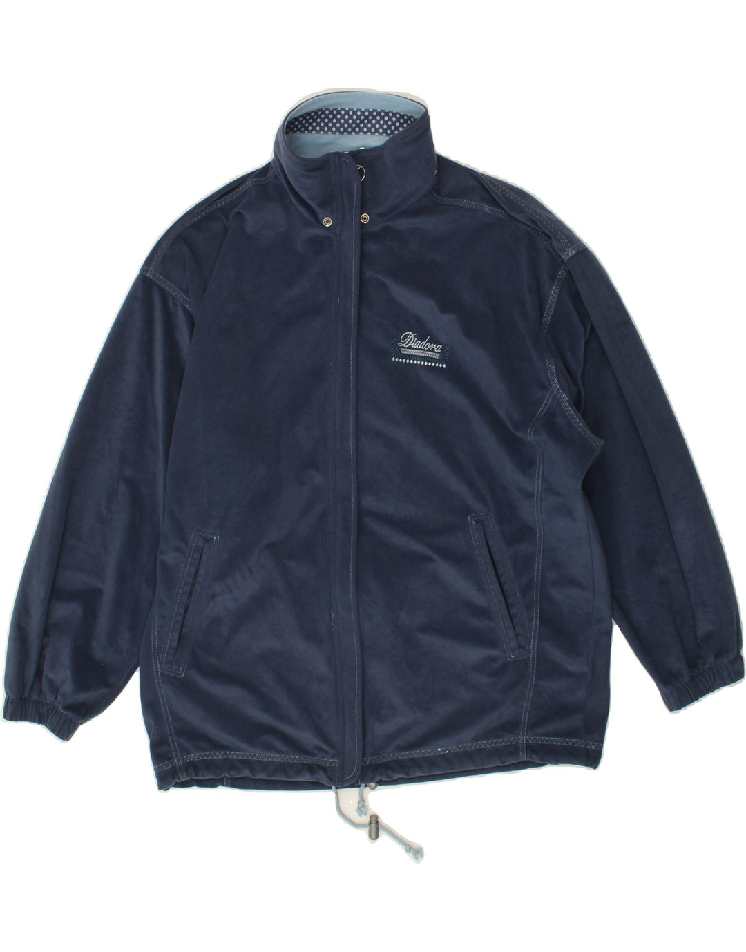 DIADORA Mens Tracksuit Top Jacket Large Navy Blue Vintage Diadora and Second-Hand Diadora from Messina Hembry 