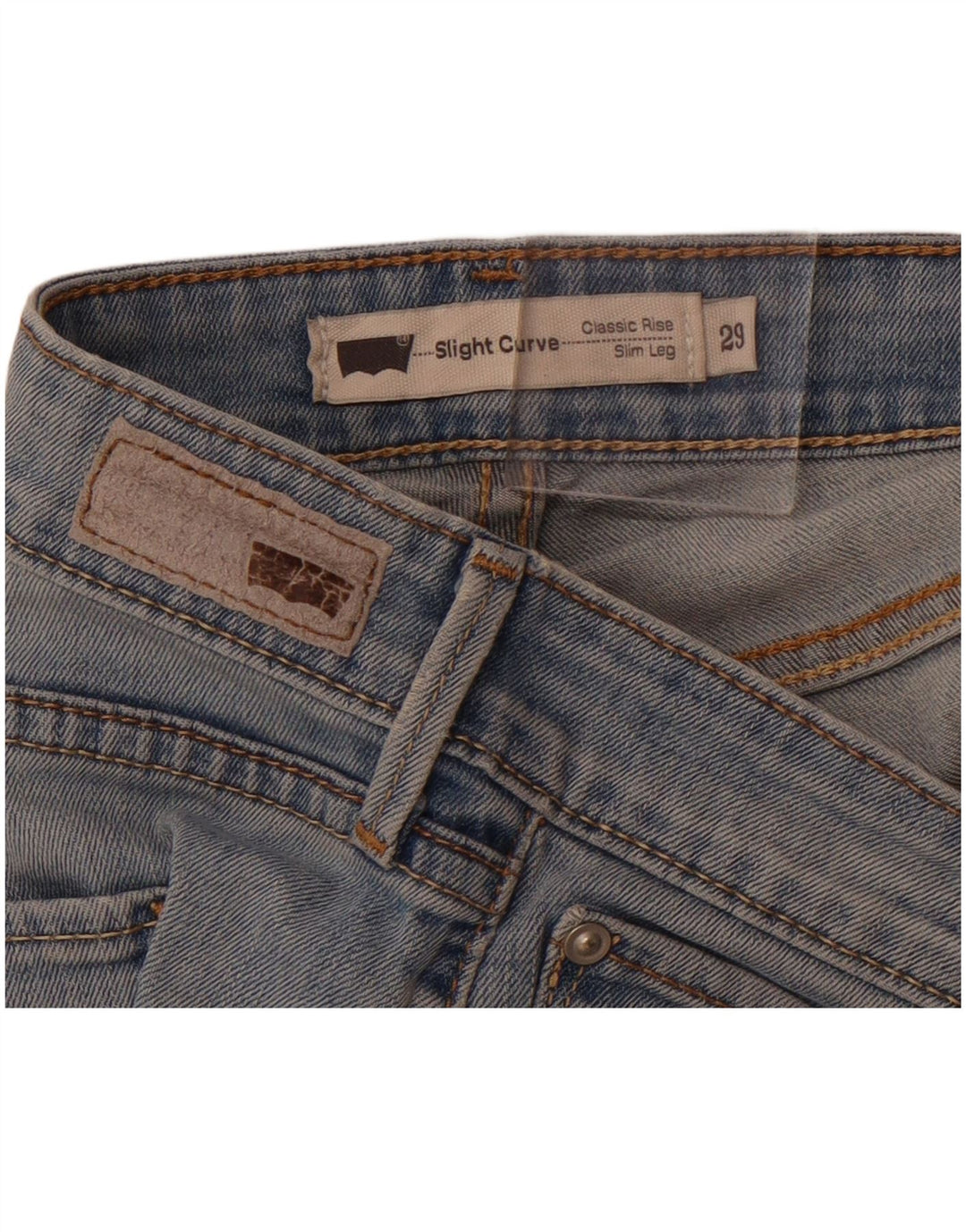 LEVI'S Womens Slight Curve Classic Rise Slim Jeans W29 L28 Blue