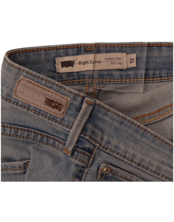 LEVI'S Womens Slight Curve Classic Rise Slim Jeans W29 L28 Blue