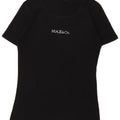 MAX & CO. Womens Graphic T-Shirt Top UK 12 Medium Black Cotton