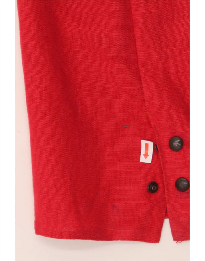 VINTAGE Womens Cargo Skirt IT 42 Medium W28  Red Vintage Vintage and Second-Hand Vintage from Messina Hembry 