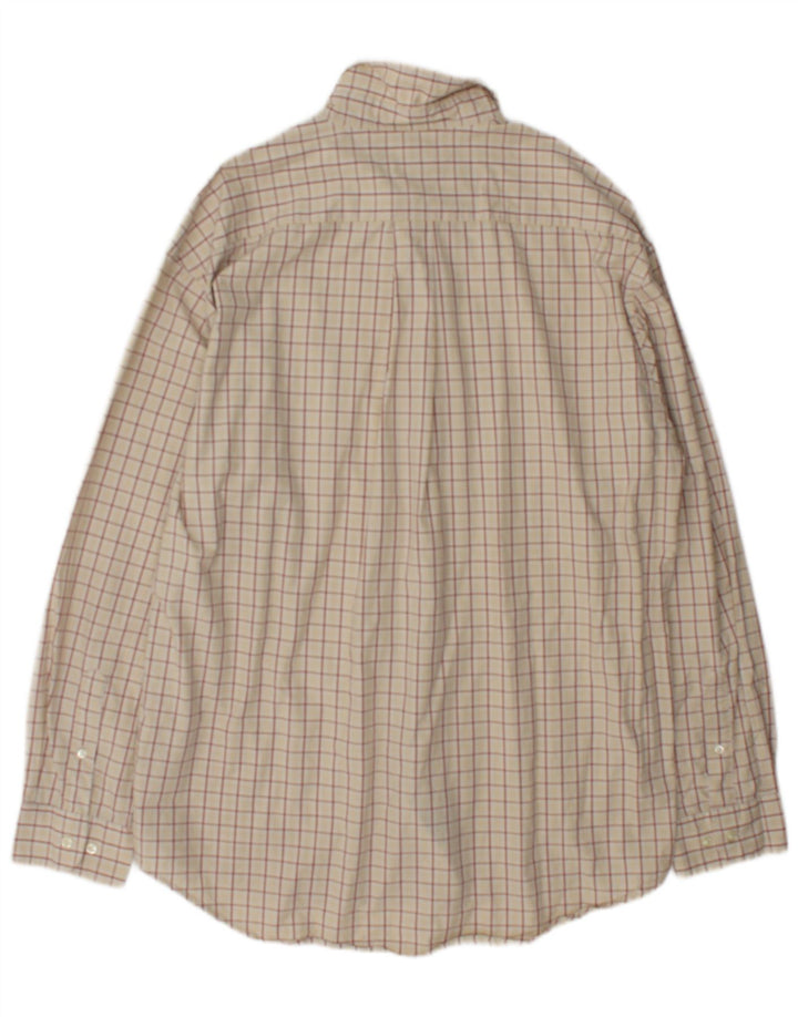 Tommy Hilfiger Mens Shirt Large Beige Check