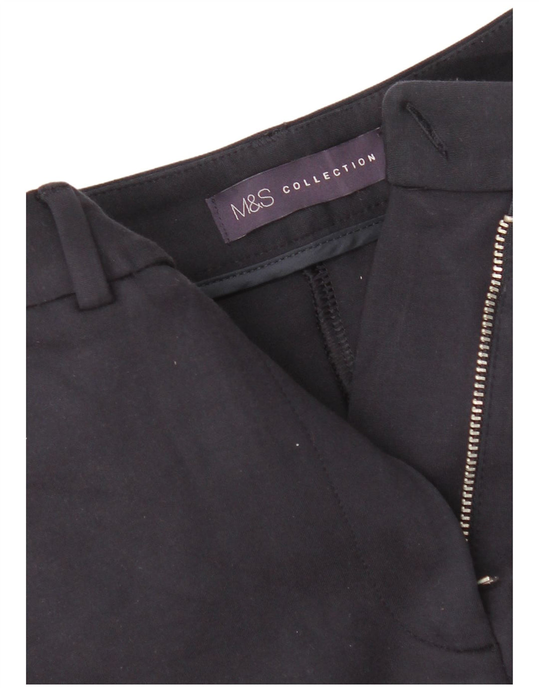 Marks & Spencer Womens Slim Suit Trousers W26 L26 Navy Blue