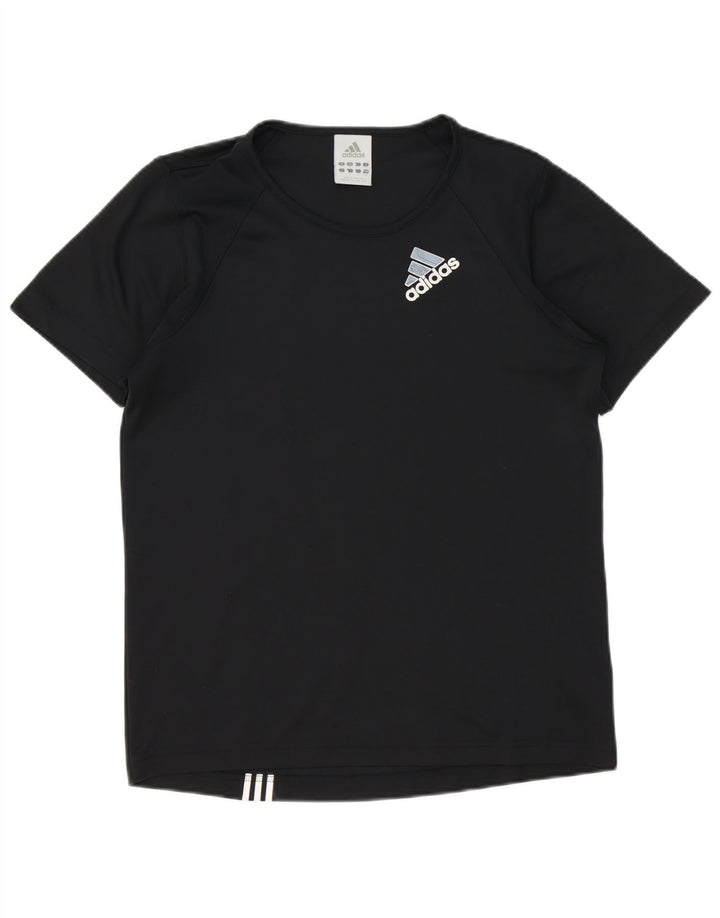 Adidas Mens Graphic T-Shirt Top Medium Black Polyester