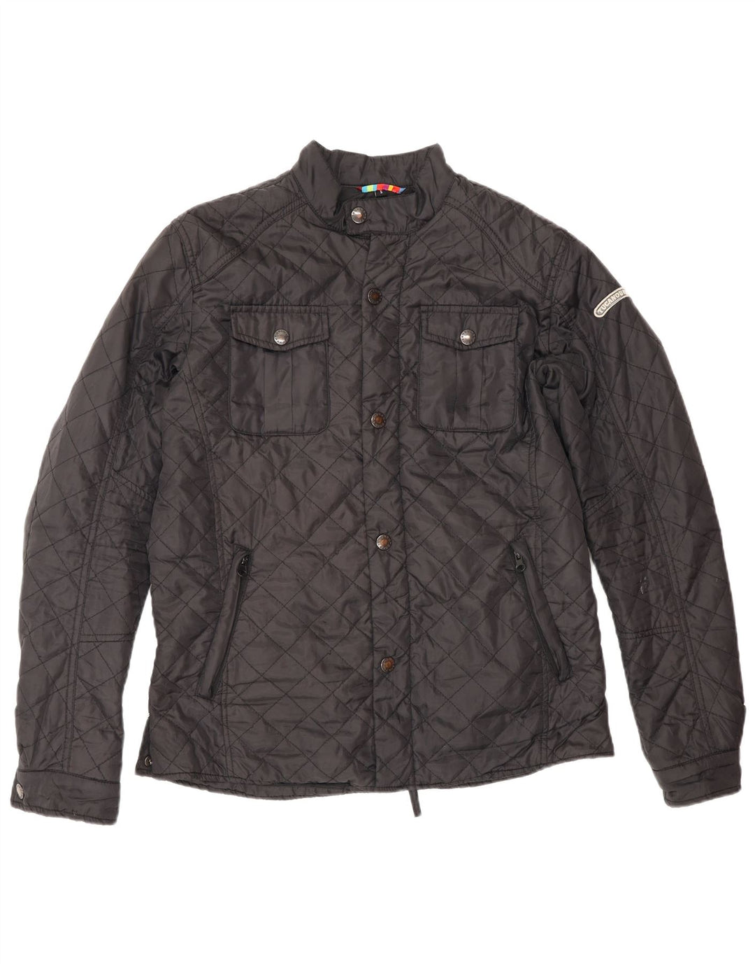 Tucano Urbano Mens Quilted Jacket UK 36 Small Black Polyester