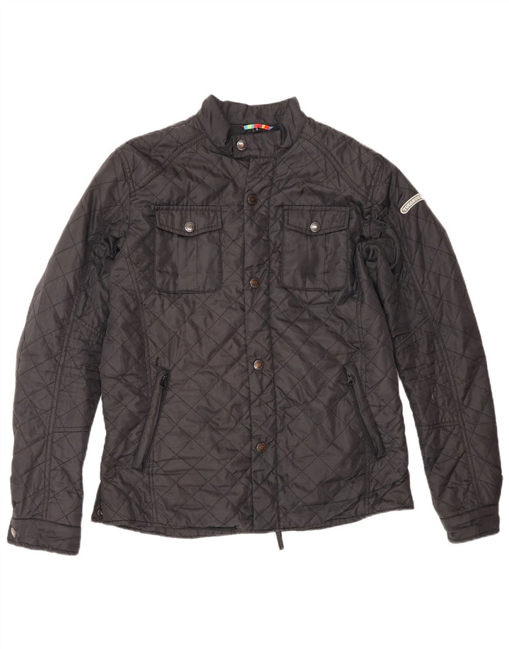 Tucano Urbano Mens Quilted Jacket UK 36 Small Black Polyester