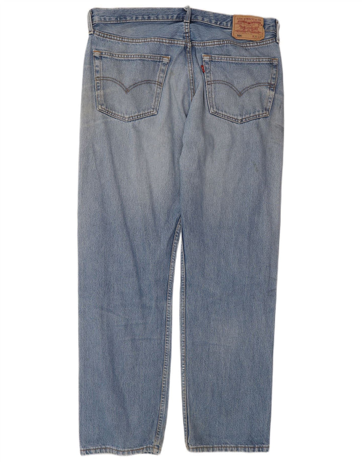 Levi's Mens Straight Jeans W38 L32 Blue Cotton