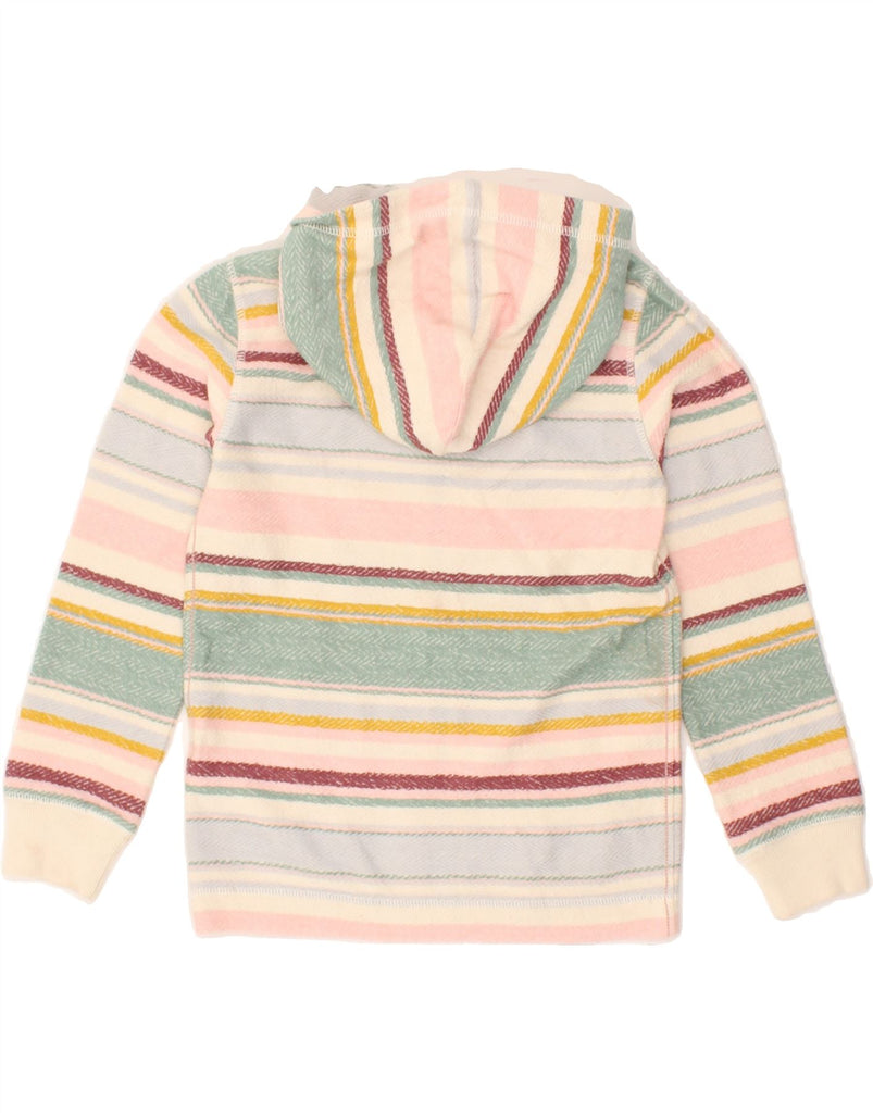 FAT FACE Girls Zip Hoodie Sweater 6-7 Years Multicoloured Striped Cotton | Vintage Fat Face | Thrift | Second-Hand Fat Face | Used Clothing | Messina Hembry 