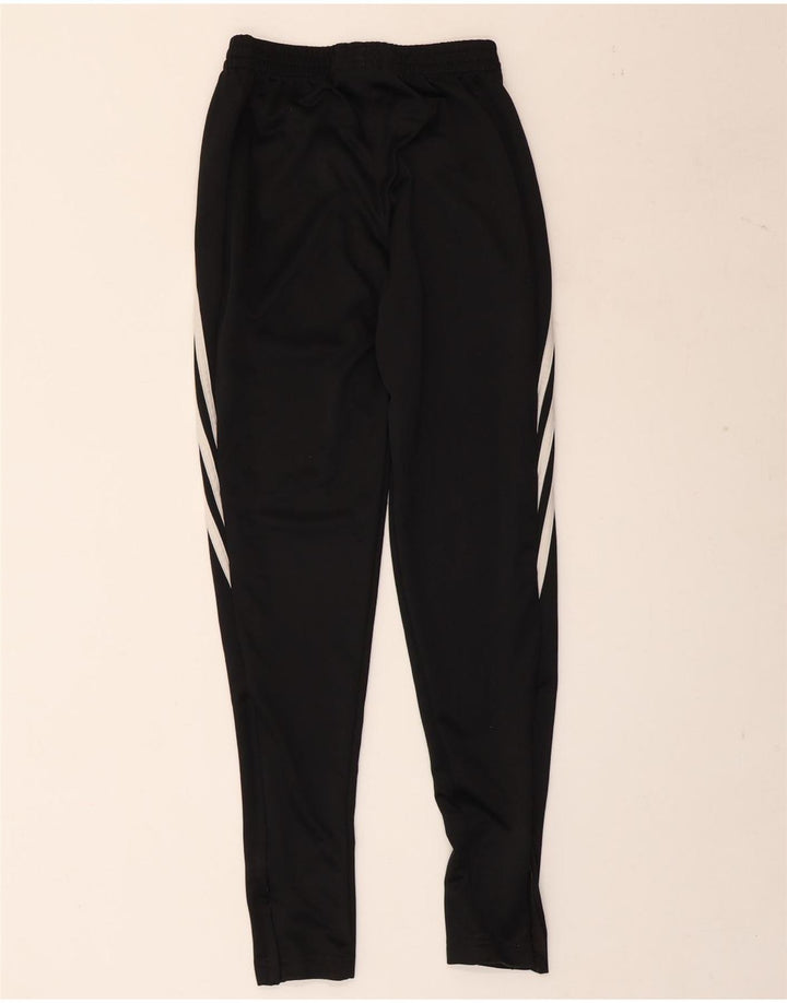 ADIDAS Boys Tracksuit Trousers 11-12 Years  Black Polyester