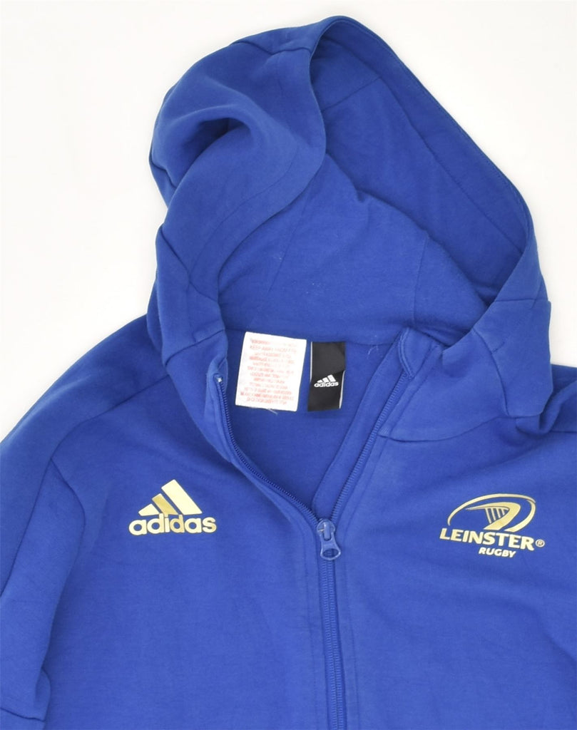 ADIDAS Mens Hooded Tracksuit Top Jacket XS Blue Cotton | Vintage Adidas | Thrift | Second-Hand Adidas | Used Clothing | Messina Hembry 