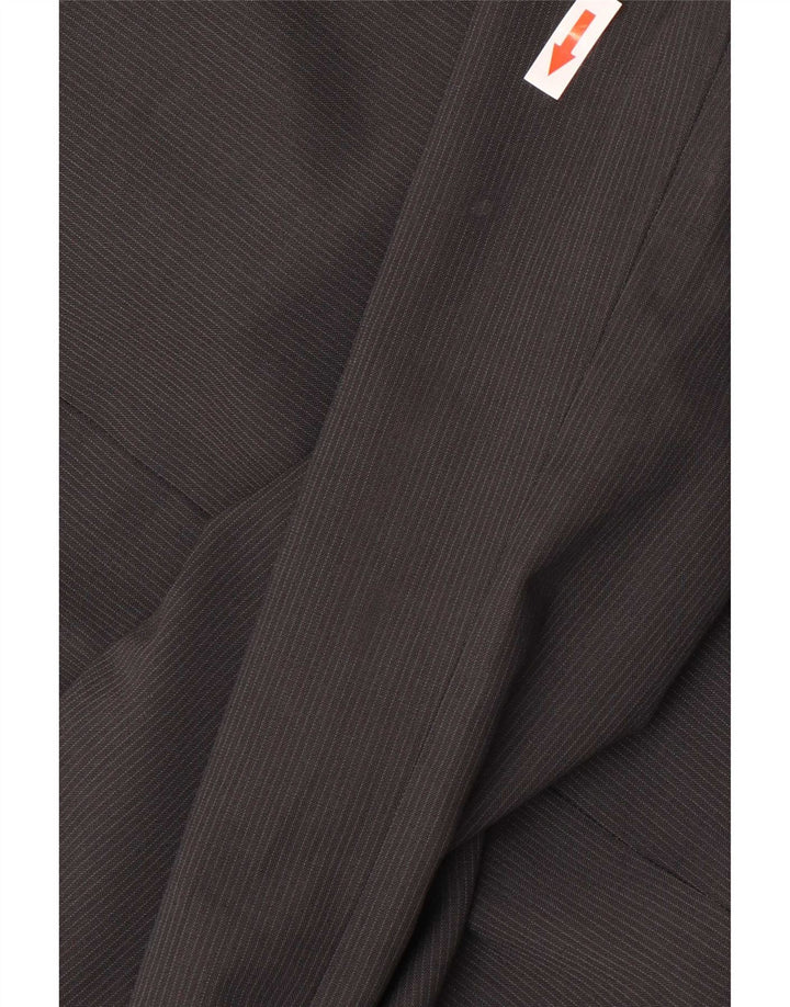 Marks & Spencer Mens 2 Button Blazer Jacket UK 40 Medium Grey Pinstripe