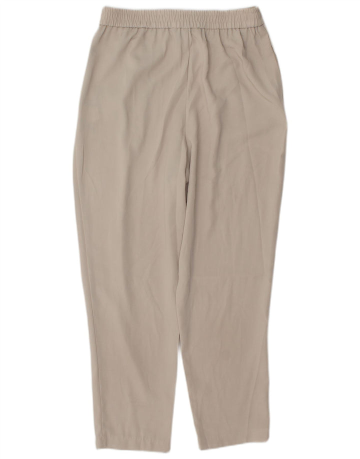 Zara Womens Tapered Casual Trousers Small W26 L25 Beige Polyester