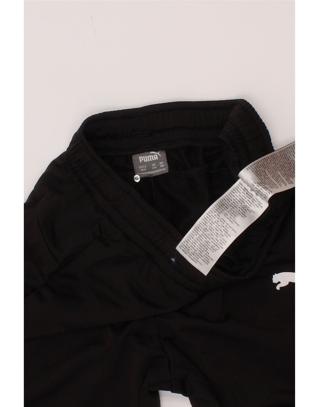 Puma Boys Tracksuit Trousers 7-8 Years Black Polyester