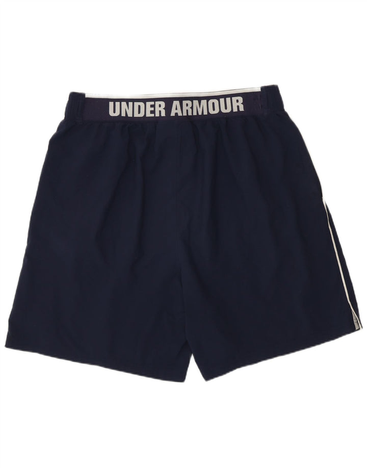Under Armour Mens Heat Gear Graphic Sport Shorts XL  Navy Blue
