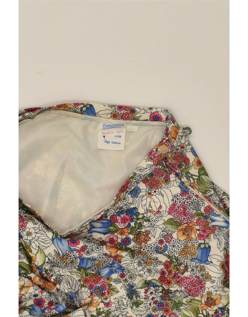 VINTAGE Womens A-Line Skirt W28 Medium Multicoloured Floral | Vintage Vintage | Thrift | Second-Hand Vintage | Used Clothing | Messina Hembry 