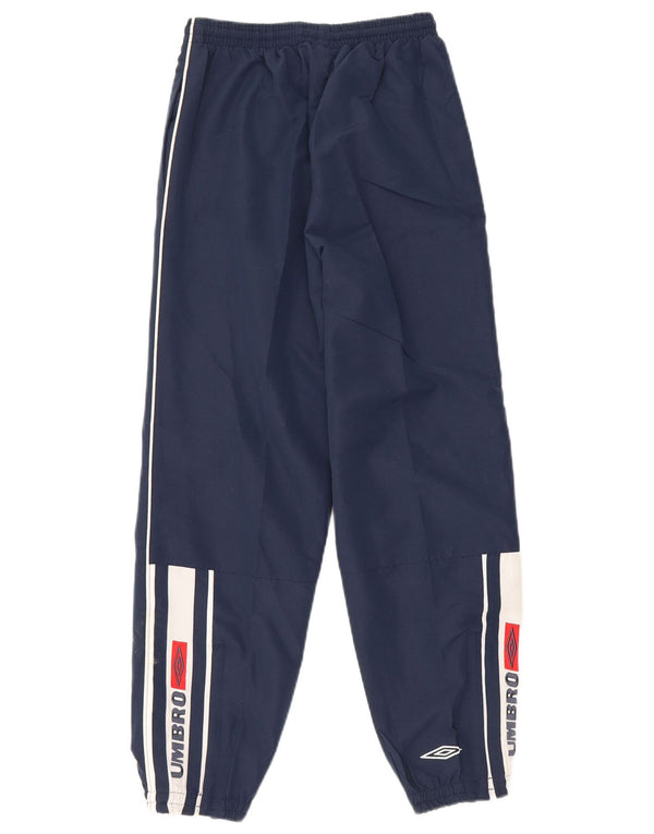 Umbro Boys Tracksuit Trousers Joggers 10-11 Years Navy Blue Colourblock