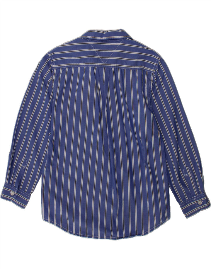 TOMMY HILFIGER Boys Shirt 6-7 Years Blue Striped Cotton Vintage Tommy Hilfiger and Second-Hand Tommy Hilfiger from Messina Hembry 