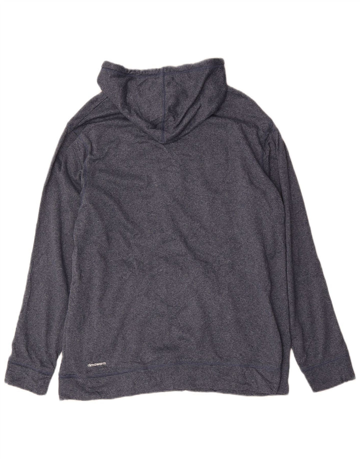 Adidas Mens Packers Graphic Hoodie Jumper Large Blue Polyester