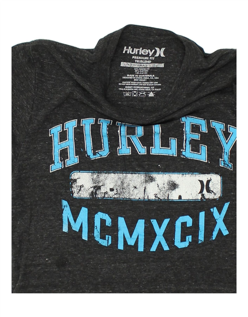 HURLEY Mens Premium Fit Graphic T-Shirt Top Small Grey Polyester | Vintage Hurley | Thrift | Second-Hand Hurley | Used Clothing | Messina Hembry 