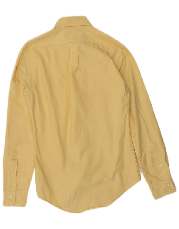 Ralph Lauren Mens Slim Fit Shirt XS Yellow Cotton