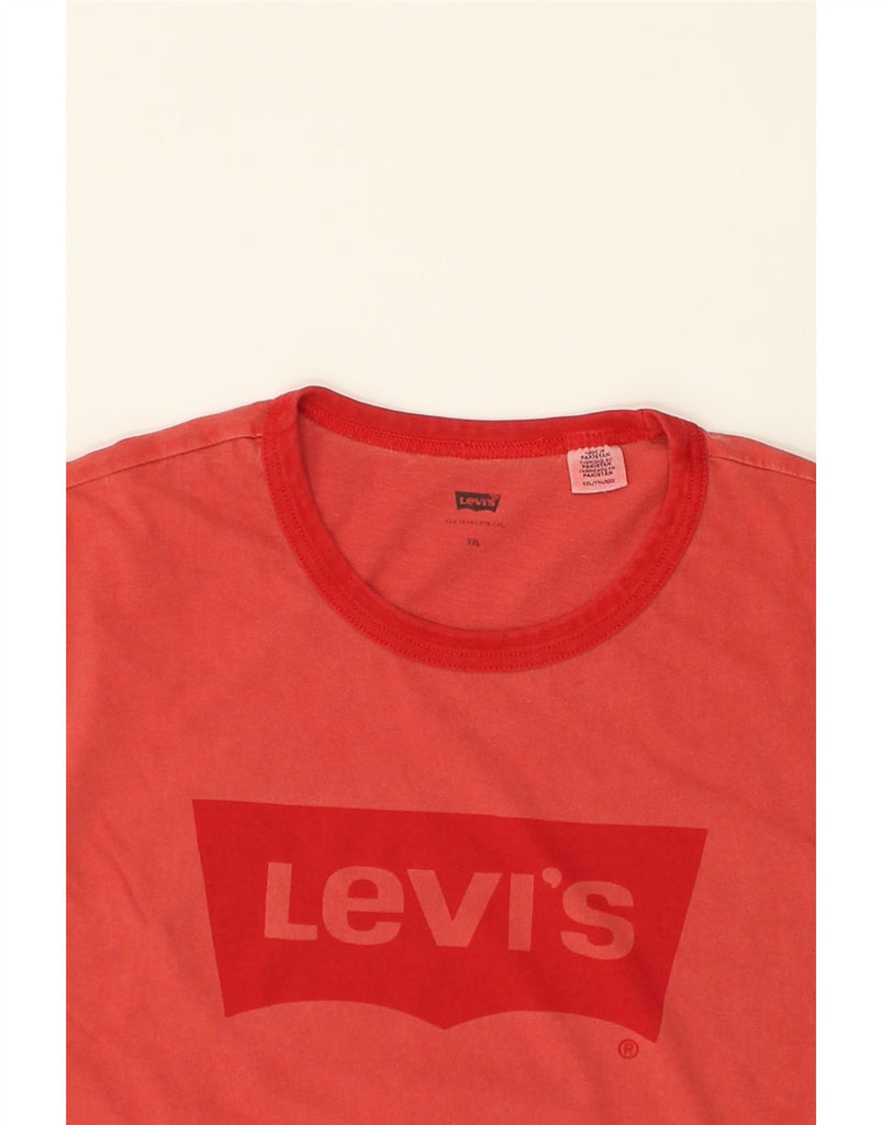 LEVI'S Mens Graphic T-Shirt Top 2XL Red Cotton | Vintage Levi's | Thrift | Second-Hand Levi's | Used Clothing | Messina Hembry 