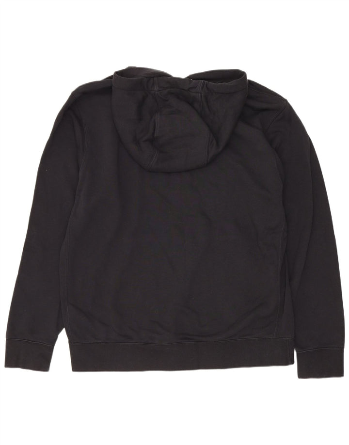 Nike Mens Hoodie Jumper Large Black Cotton