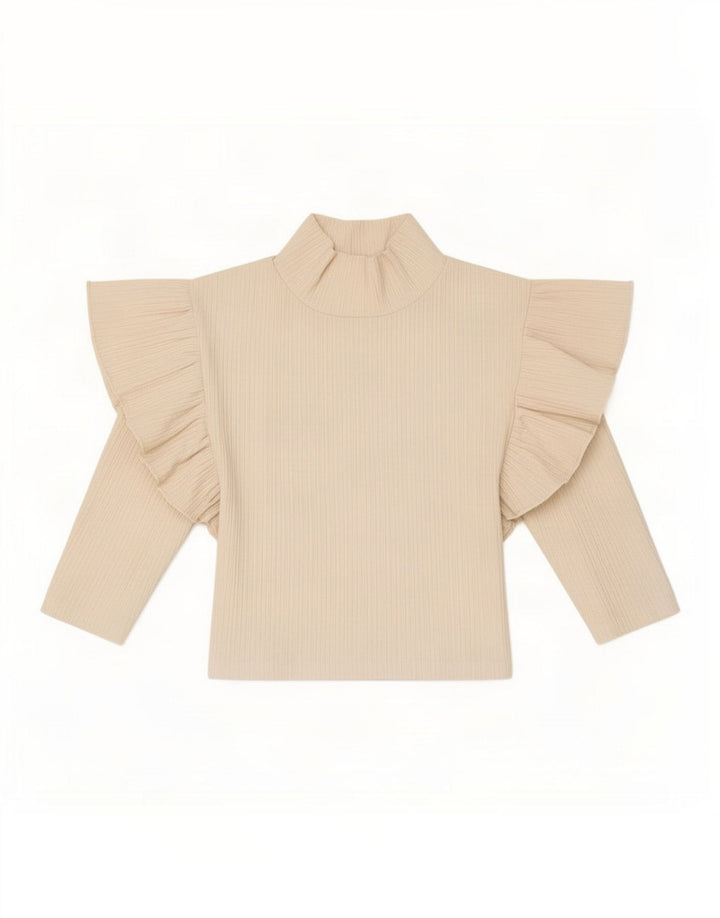 Zara Womens Crop Top 3/4 Sleeve UK 8 Small White