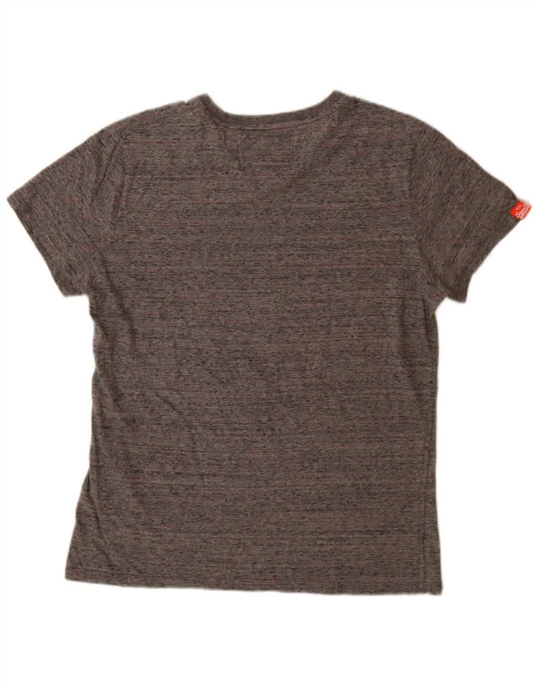 Superdry Mens T-Shirt Top Medium Grey Flecked Cotton